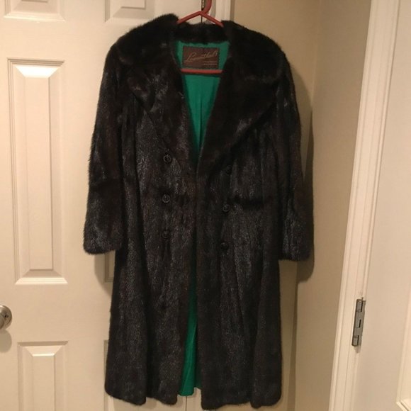 Vintage Lowenthal's Mink Fur Coat, Cuffs, & Hat - Picture 1 of 6
